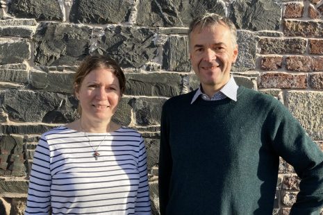 The LUNZ Hub co-leads: Professor Heiko Balzter (University of Leicester) and Professor Lee-Ann Sutherland (James Hutton Institute) taken at Cranfield University during the inaugural co-development workshop