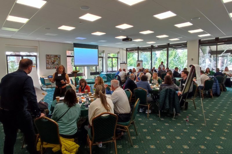 Workshop participants discuss options for net zero, nature and people
in Wales