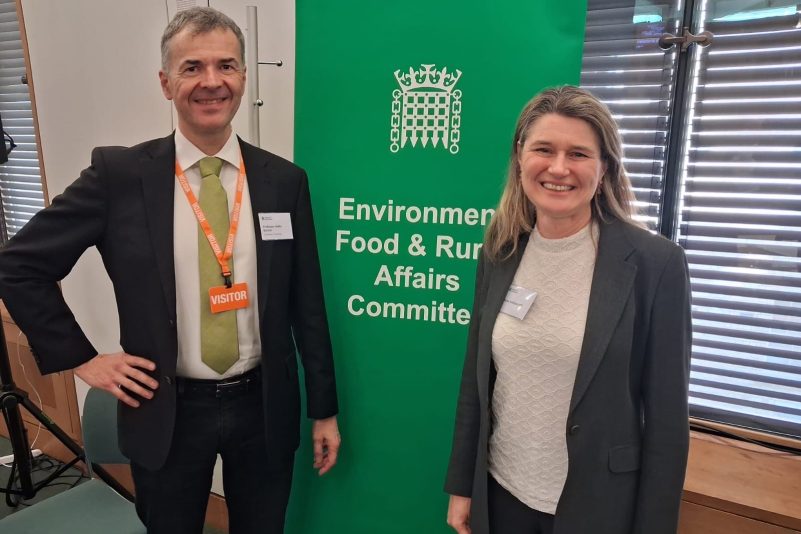 Professory Heiko Balzter and Jayne Kirkham MP