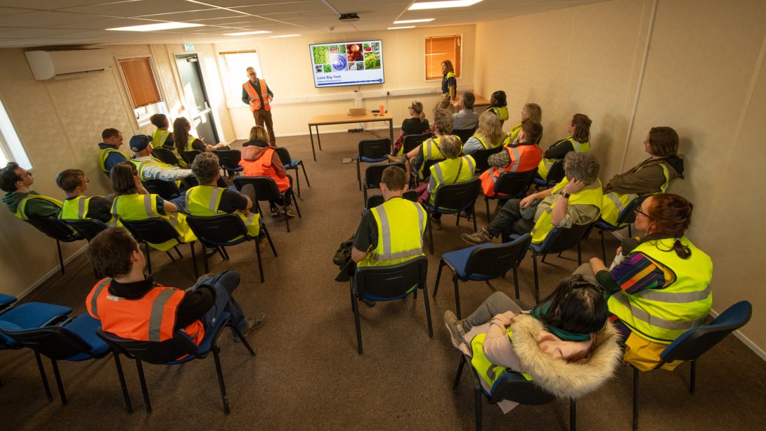 presentation at Engine Farm, part of the G's Growers group